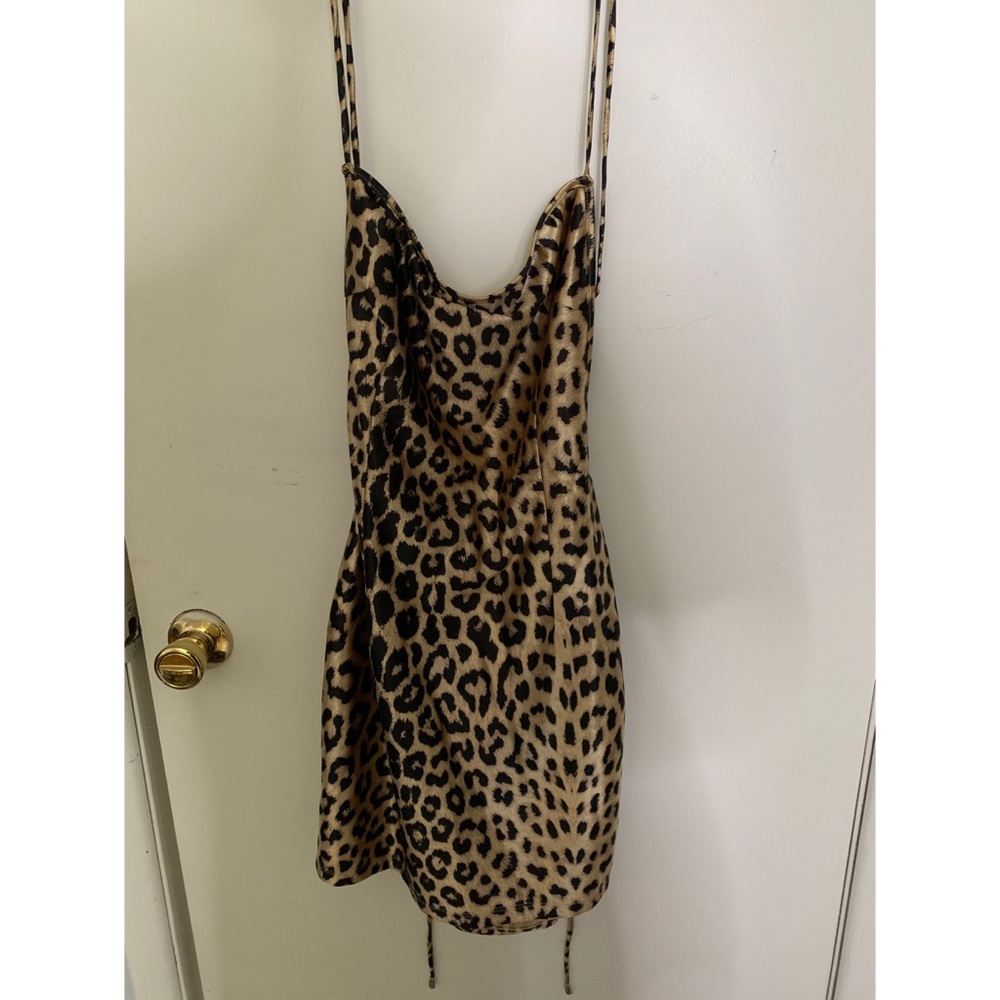Open back Cheetah Dress